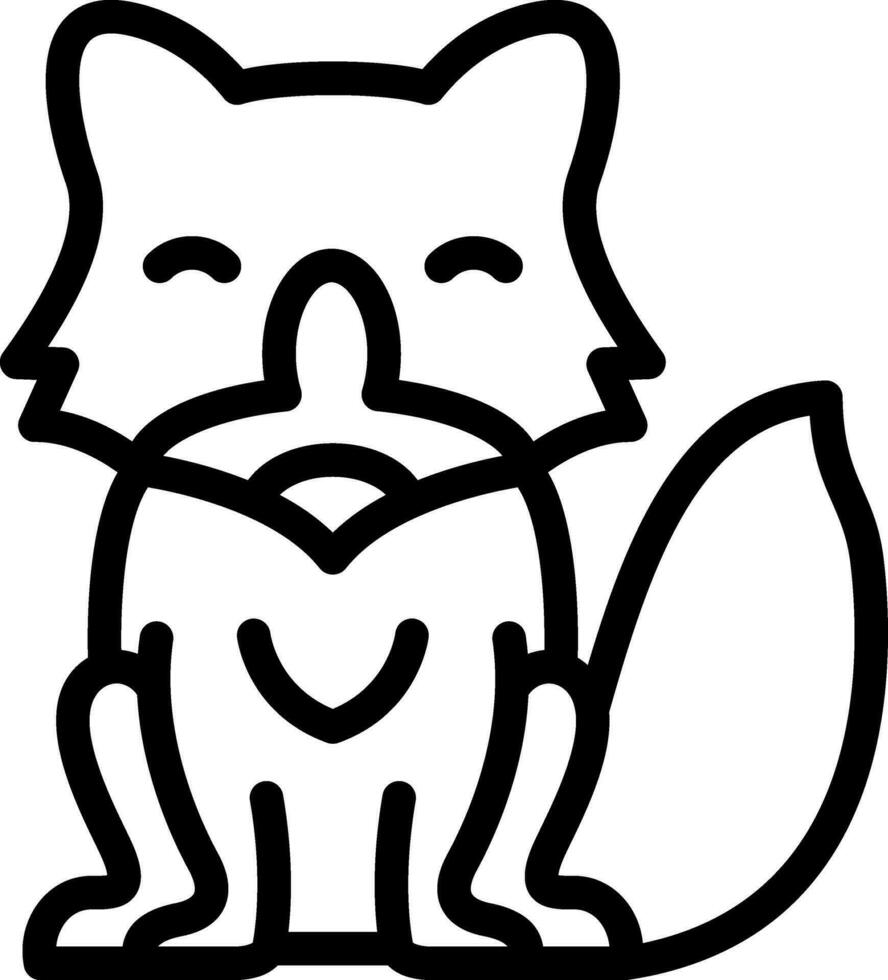 Arctic FOx Vector Icon Design