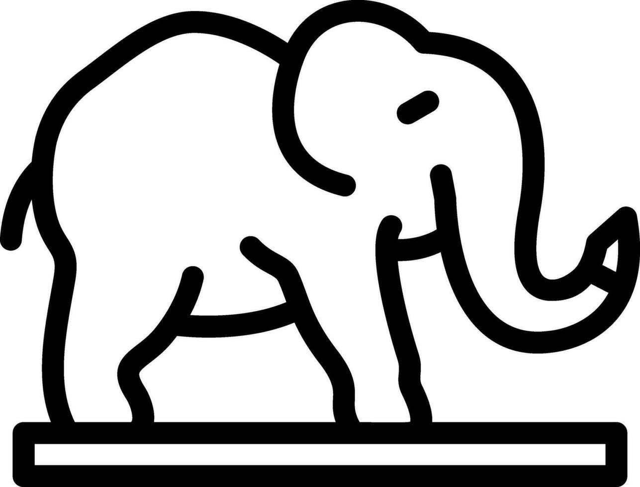 diseño de icono de vector de elefante