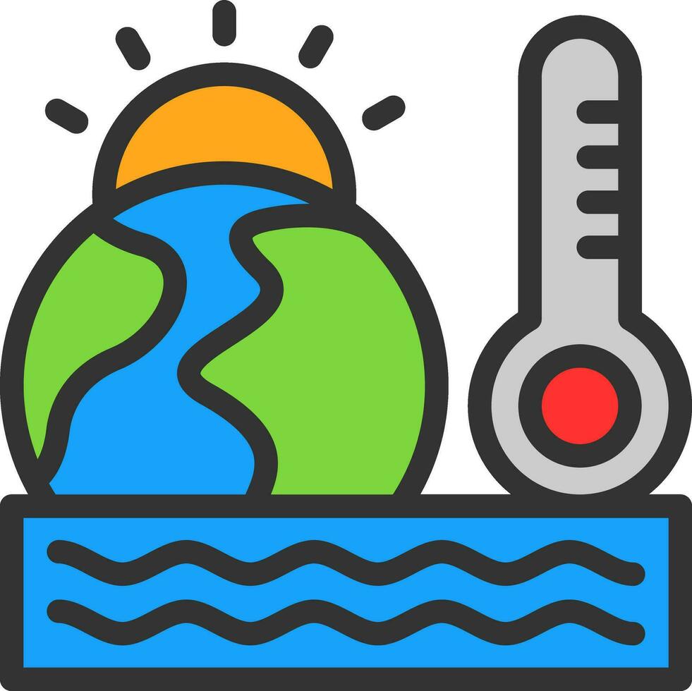 Global Warming Vector Icon Design