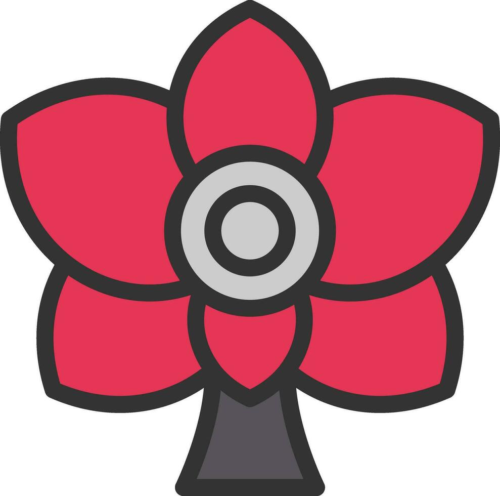 Orchid Vector Icon Design