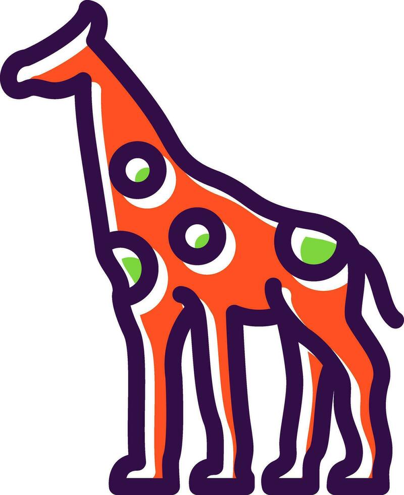 jirafa vector icono diseño