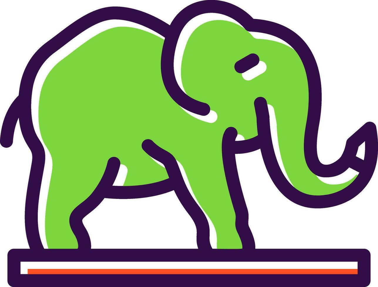 diseño de icono de vector de elefante