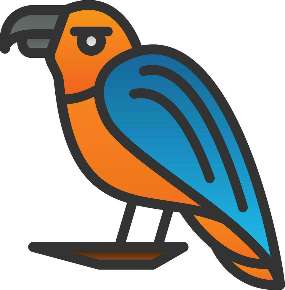 Macaw Vector Icon Design