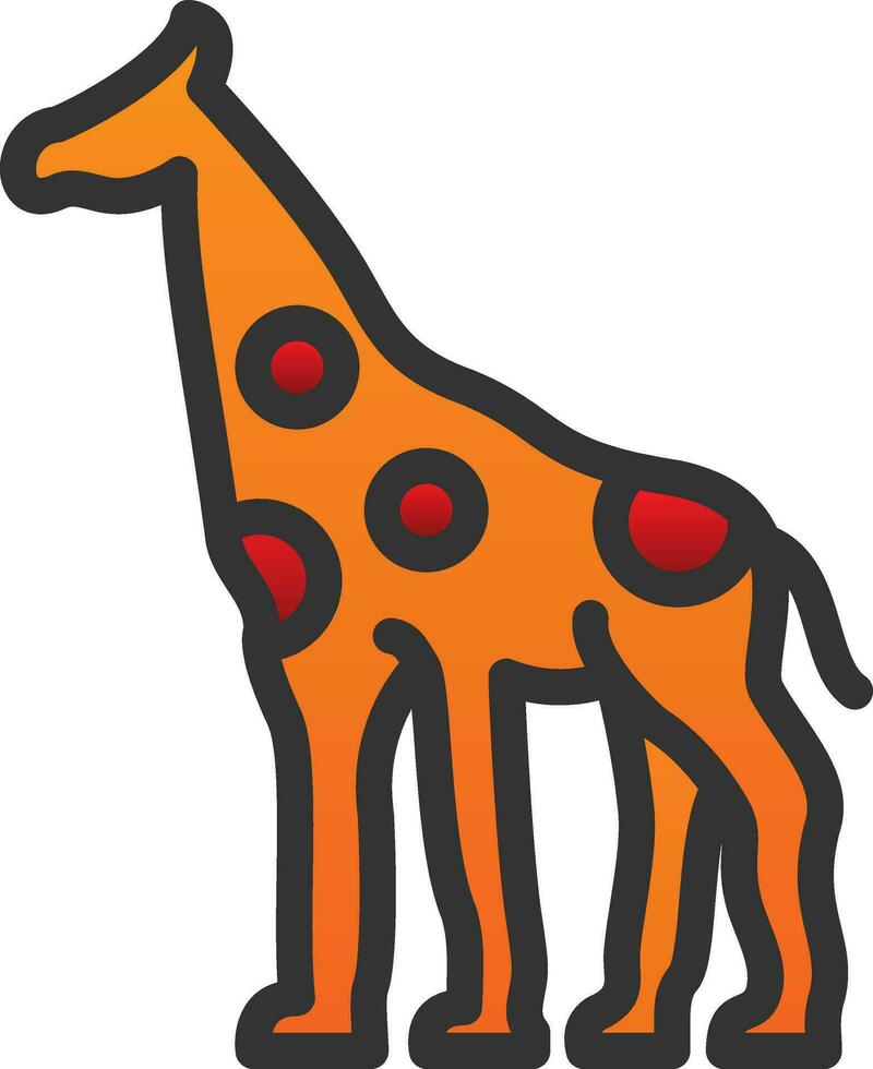 Giraffe Vector Icon Design