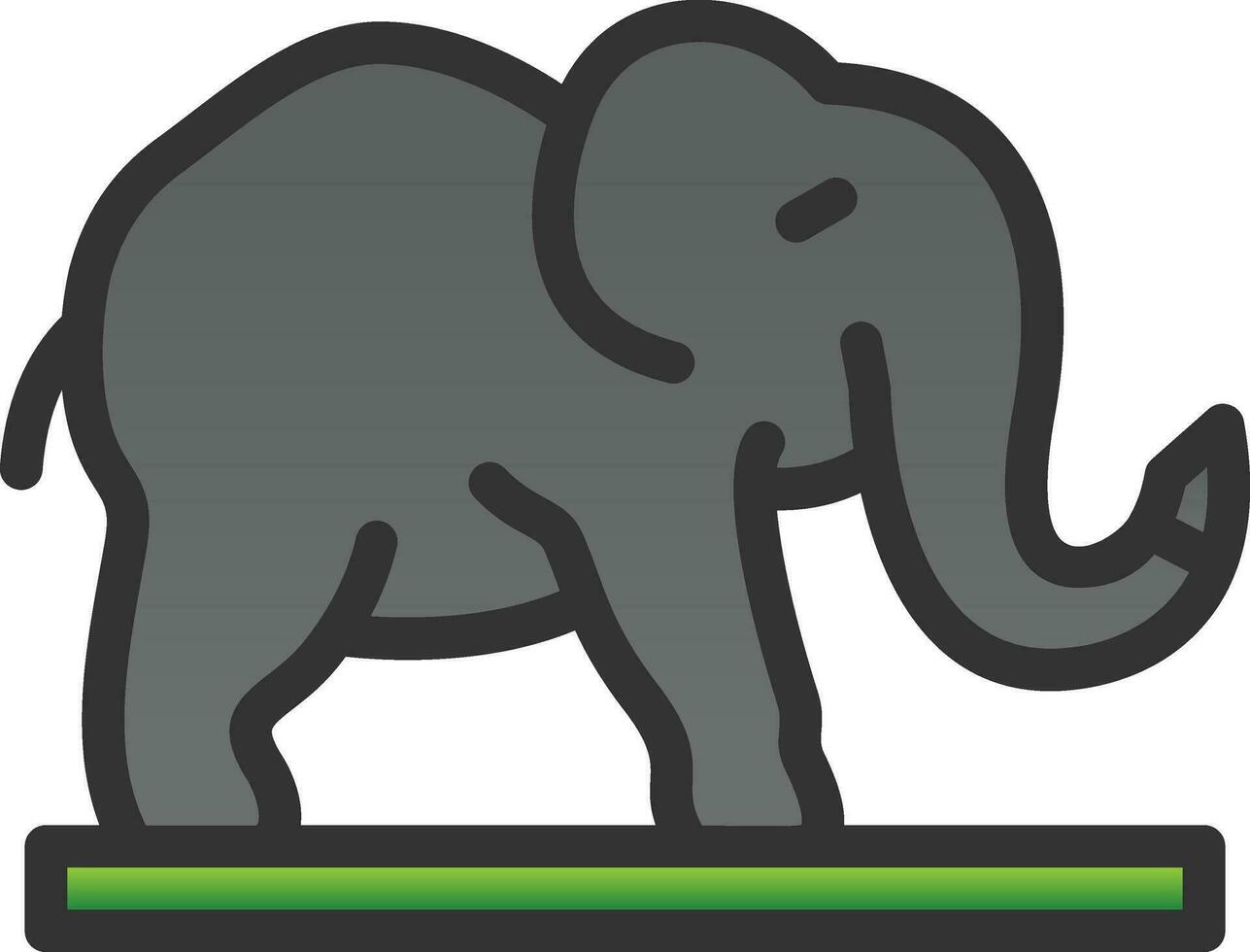 diseño de icono de vector de elefante