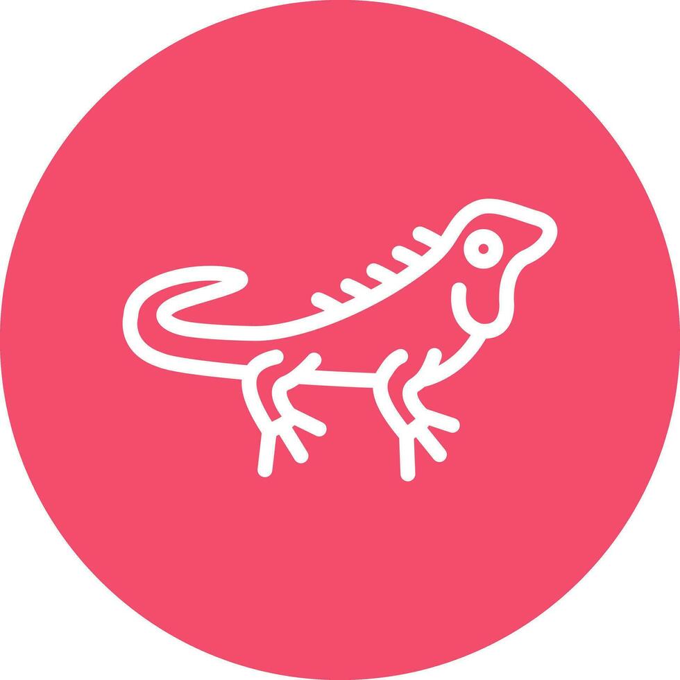 Iguana Vector Icon Design