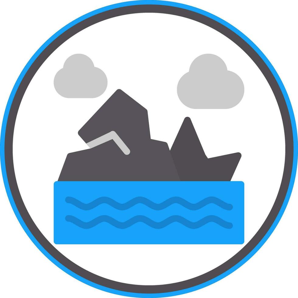 Glacier Vector Icon Design