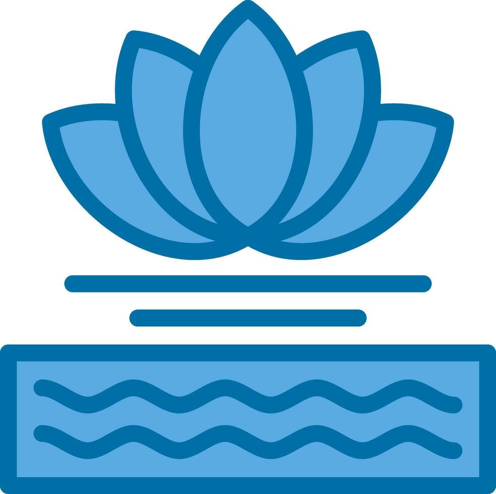 Water Lily Vector Icon Design