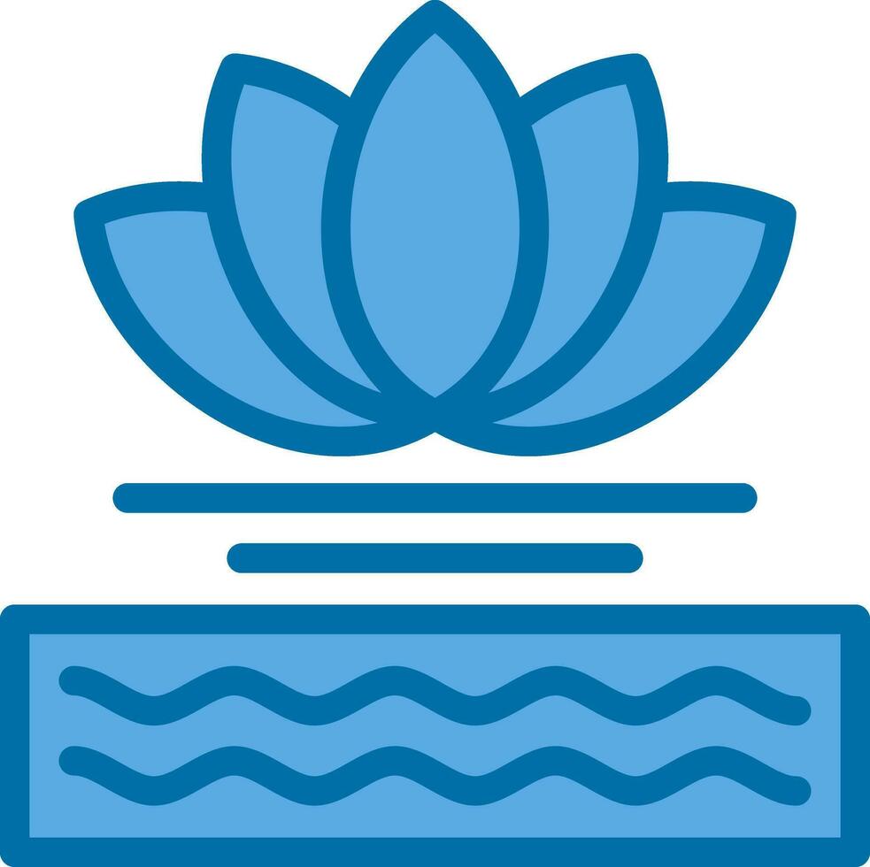 Water Lily Vector Icon Design