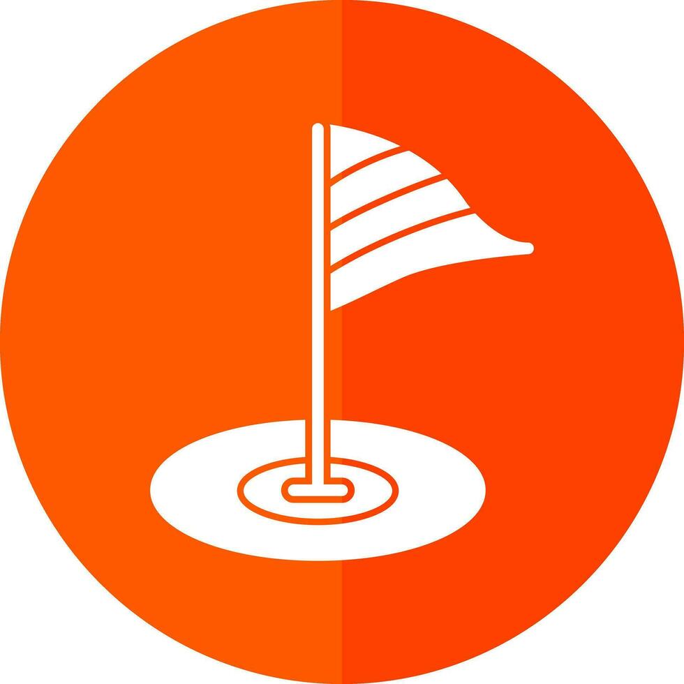 Golf flag Vector Icon Design