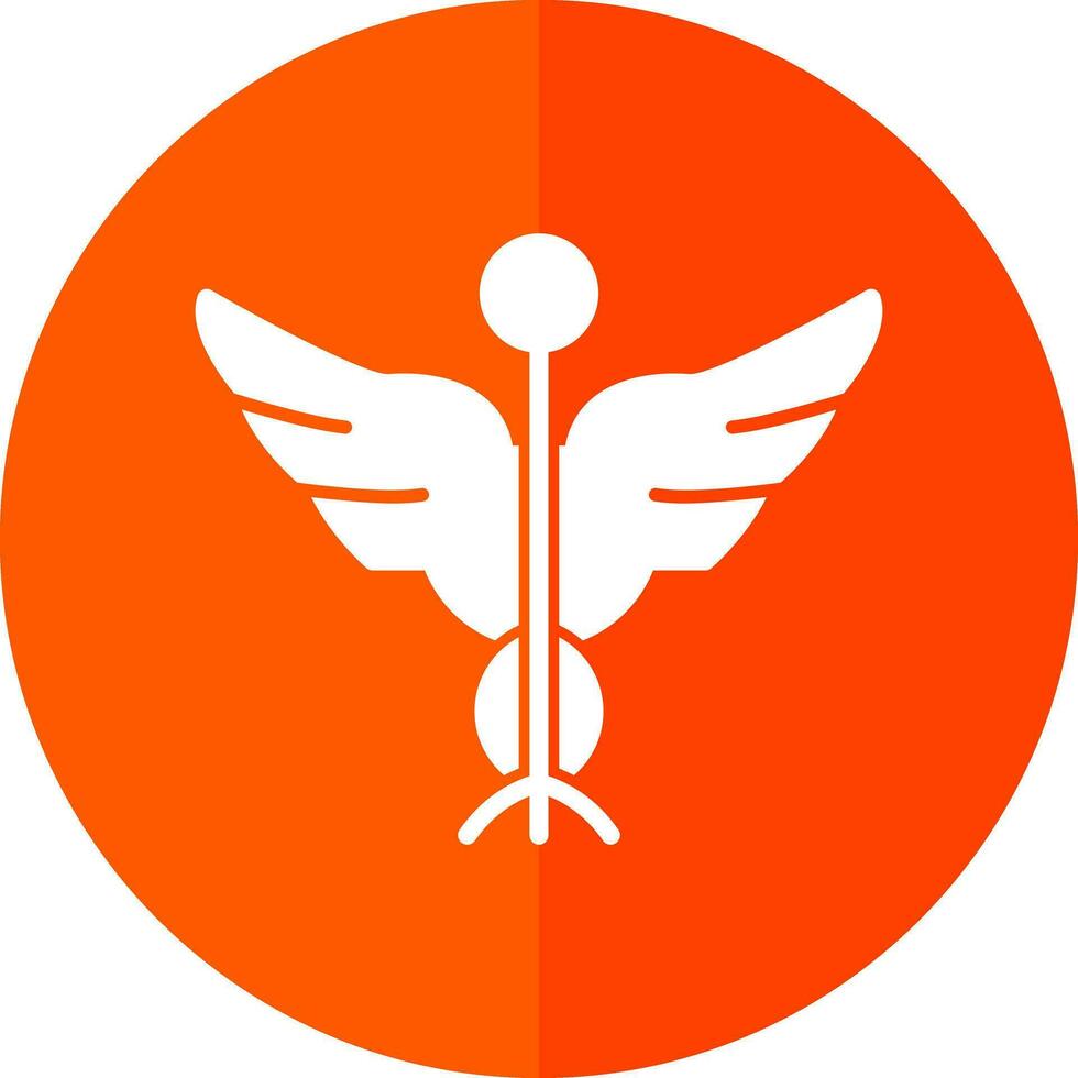 Caduceus Vector Icon Design