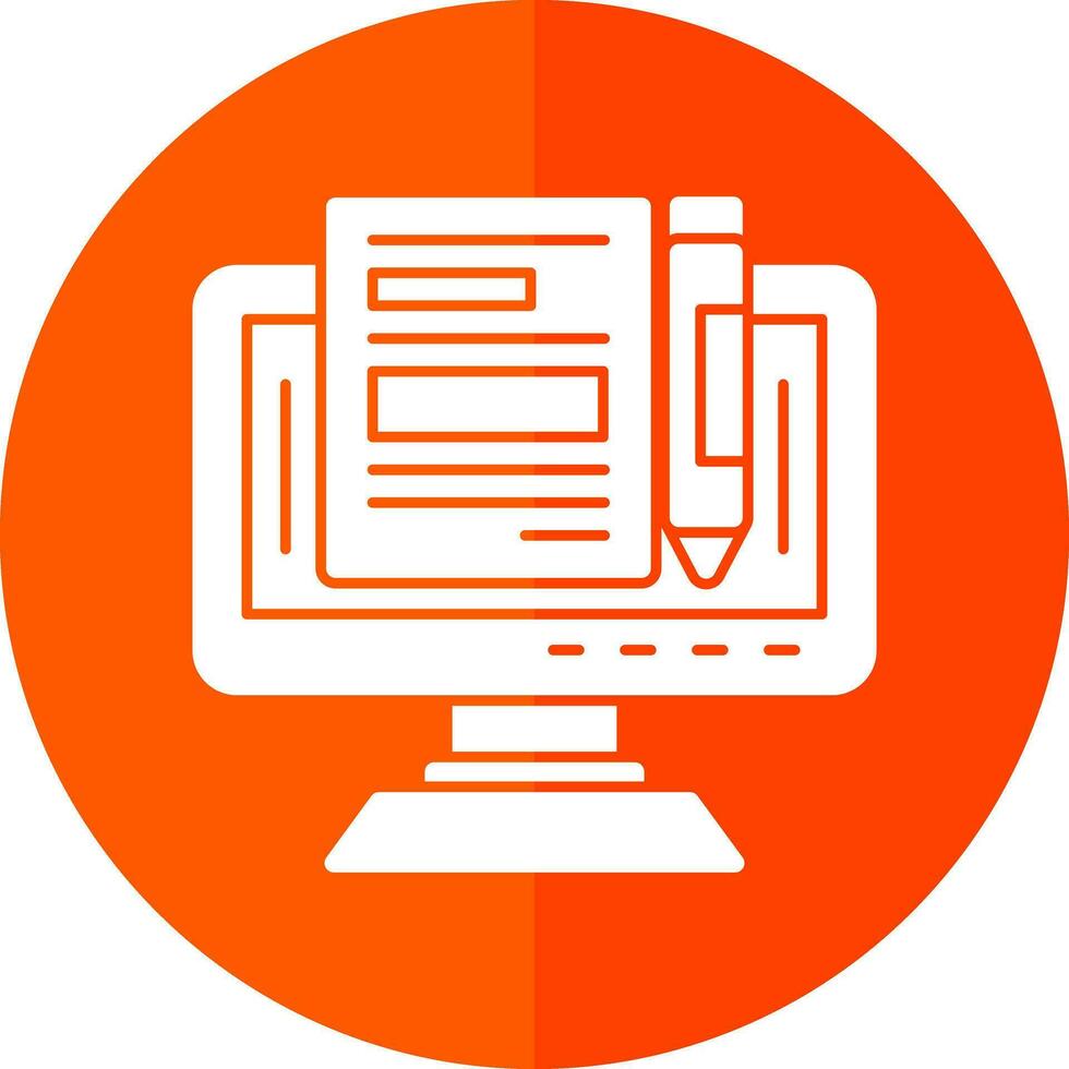 Blogger Vector Icon Design