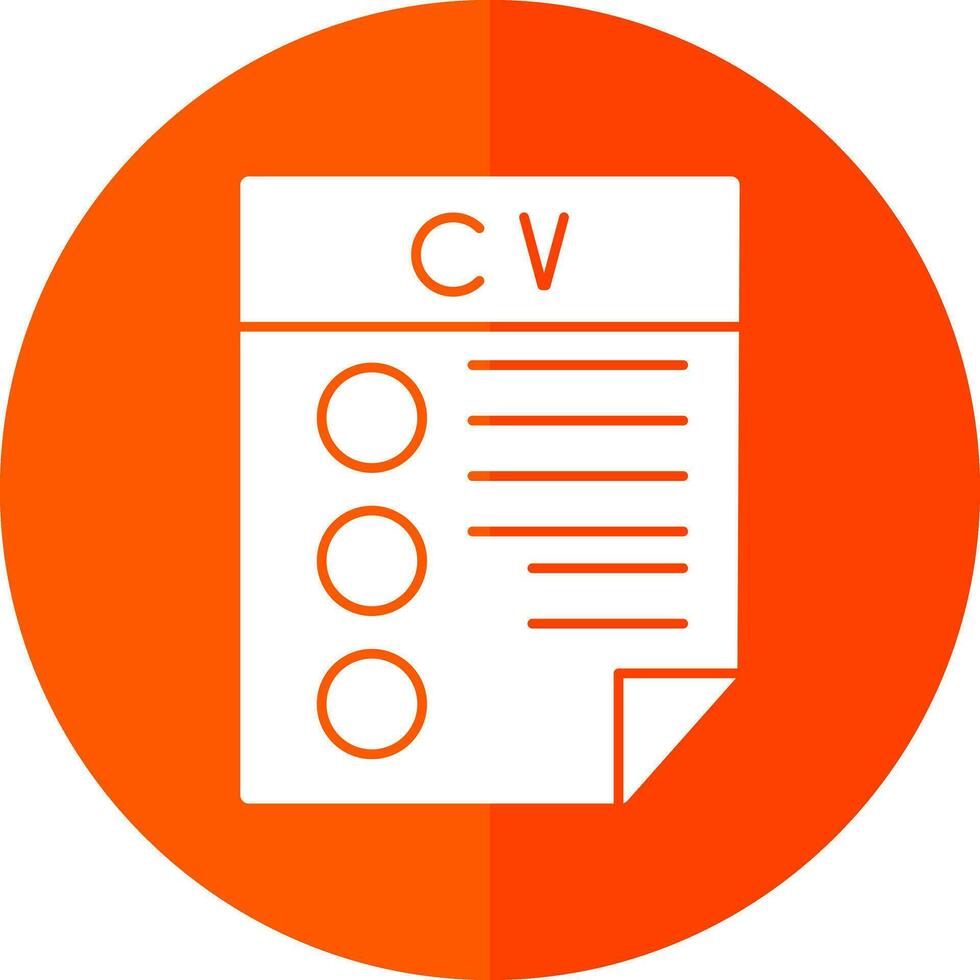 CV Vector Icon Design