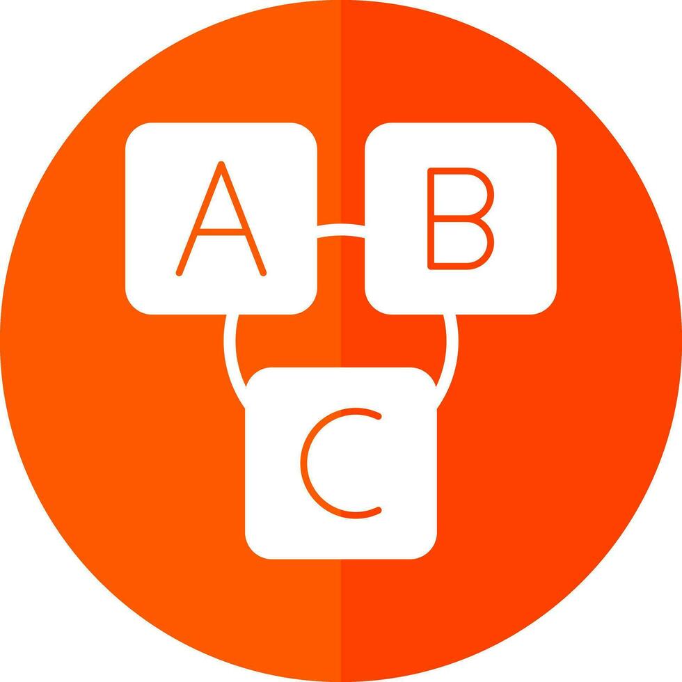 Abc block Vector Icon Design