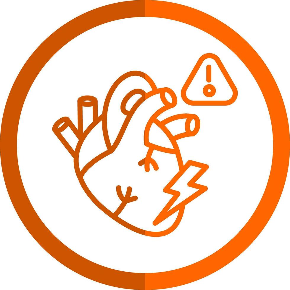 Heart attack Vector Icon Design