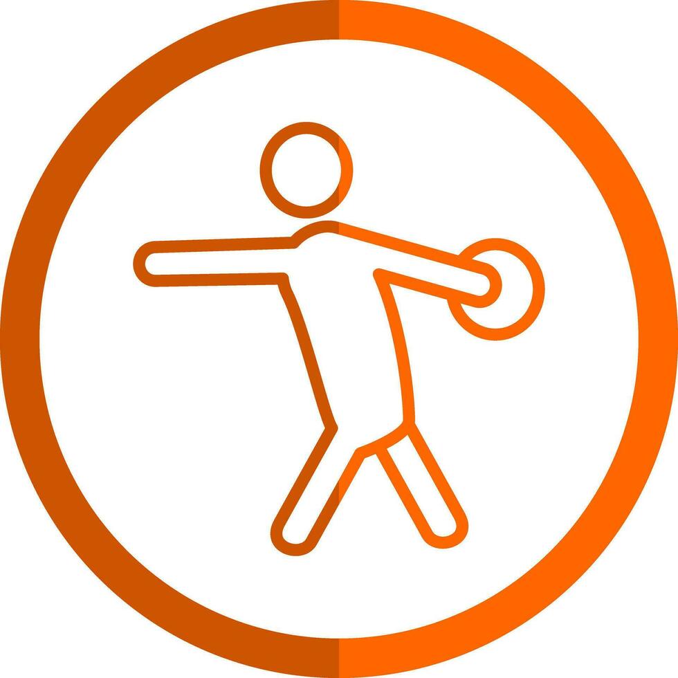 Discus Vector Icon Design