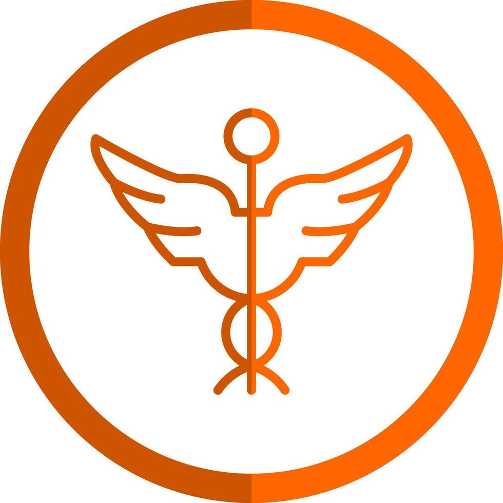 Caduceus Vector Icon Design