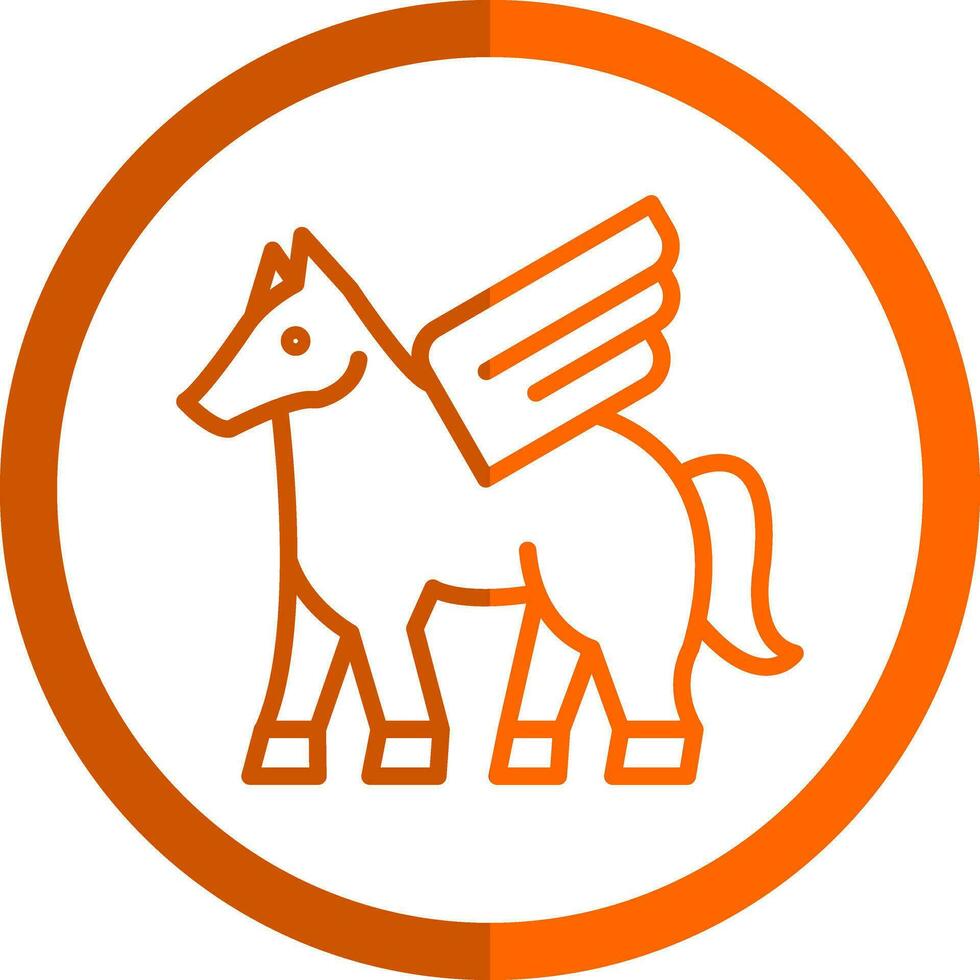 Pegasus Vector Icon Design