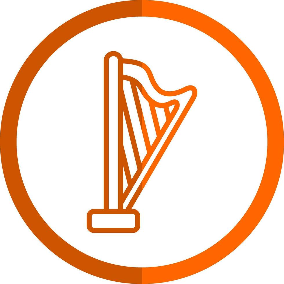 Harp Vector Icon Design