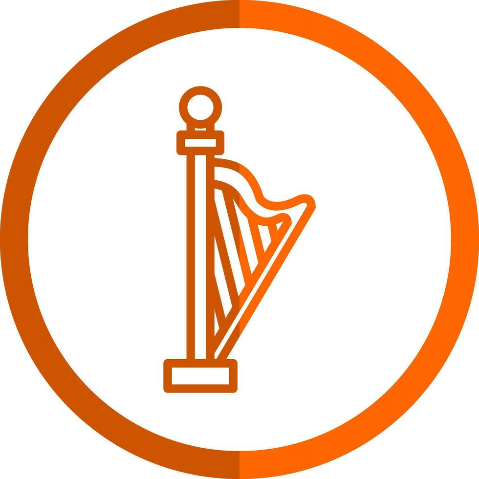 Harp Vector Icon Design