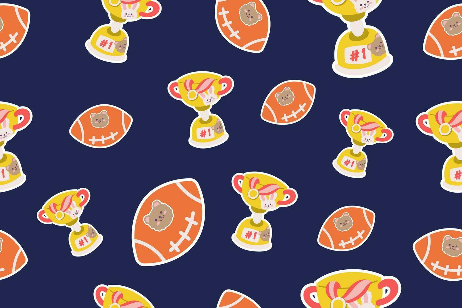 Cute Stationery and office supply Seamless Pattern Background. Back to school theme for wrapping paper, textile, or apparel vector