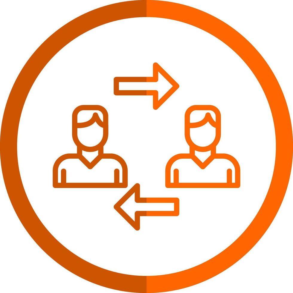 Interchangeability Vector Icon Design