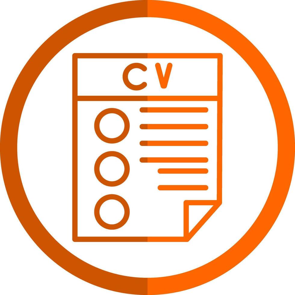 CV Vector Icon Design