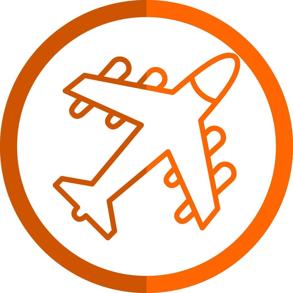 diseño de icono de vector de avión