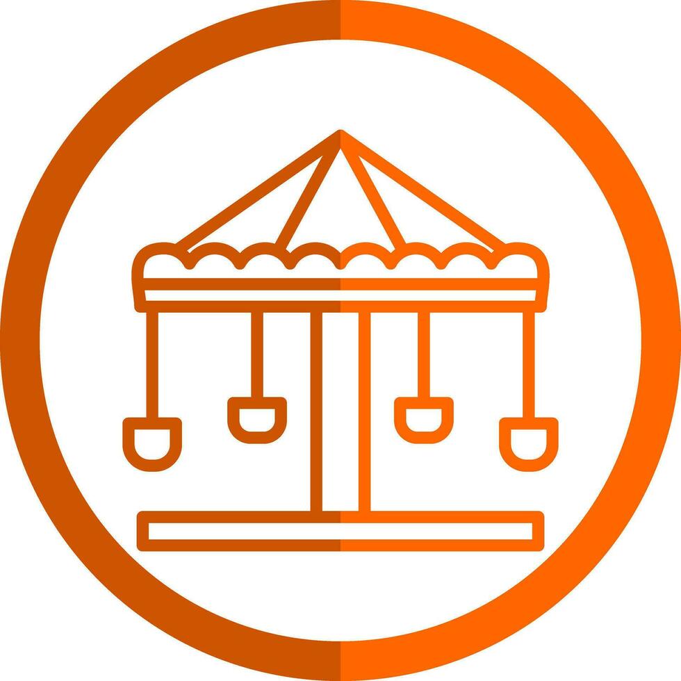 Merry go round Vector Icon Design