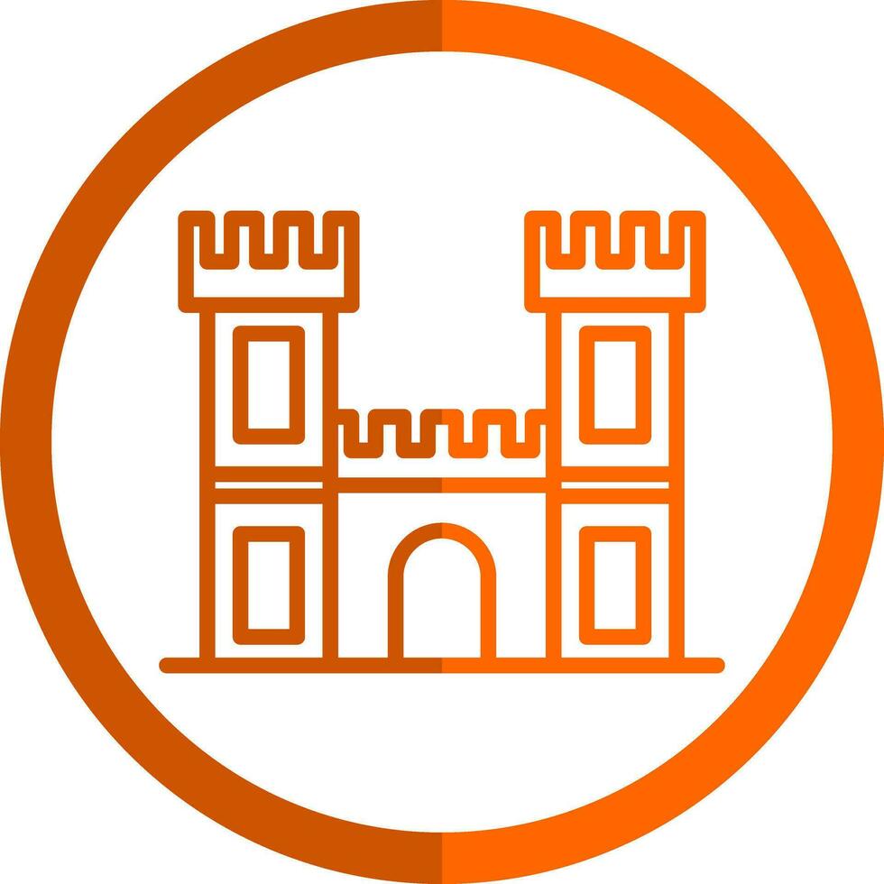 diseño de icono de vector de castillo