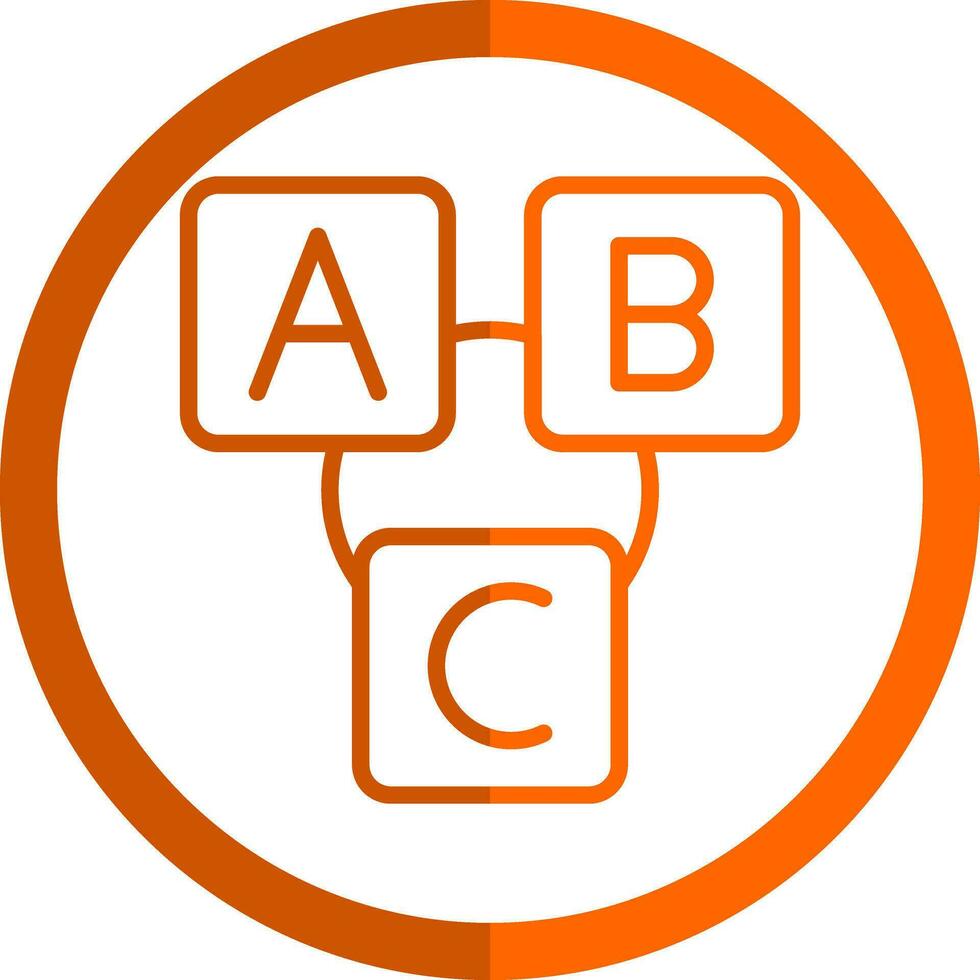 Abc block Vector Icon Design