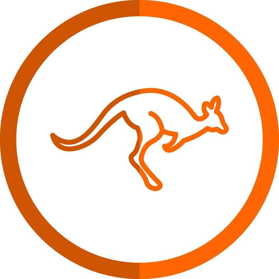Kangaroo Vector Icon Design