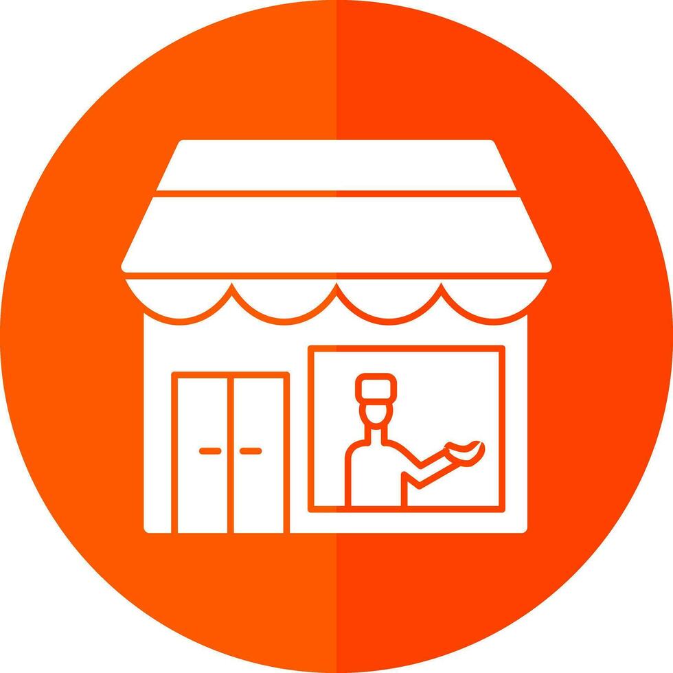 Shopkeeper Vector Icon Design