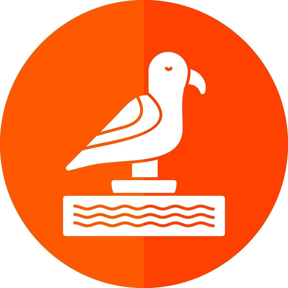 Seagull Vector Icon Design