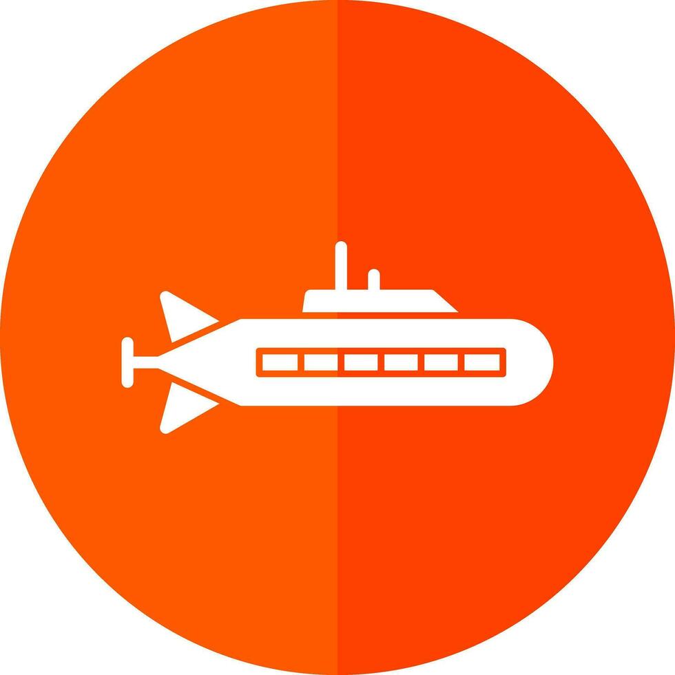 Submarine Vector Icon Design