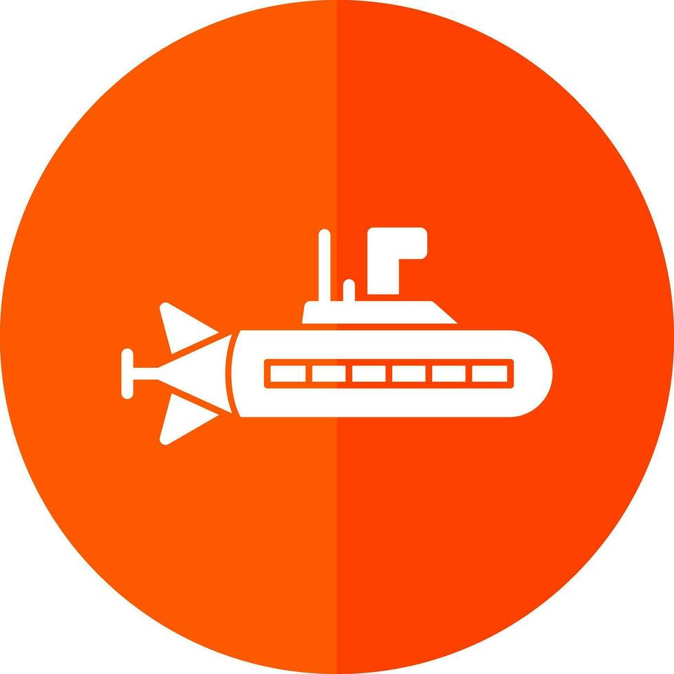 Submarine Vector Icon Design