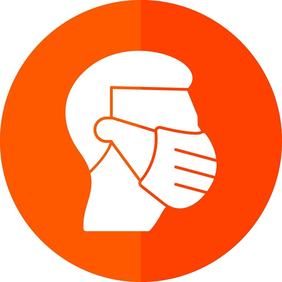 Face mask Vector Icon Design