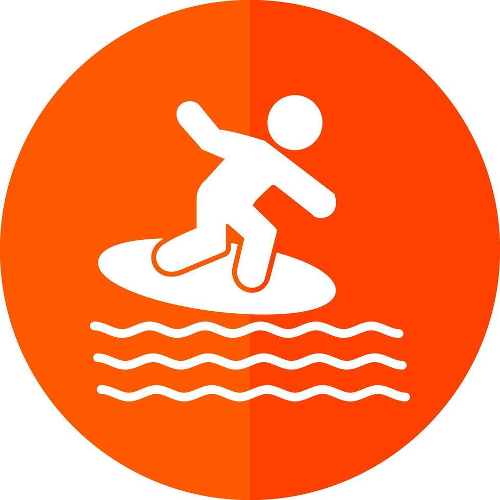 Surfing Vector Icon Design