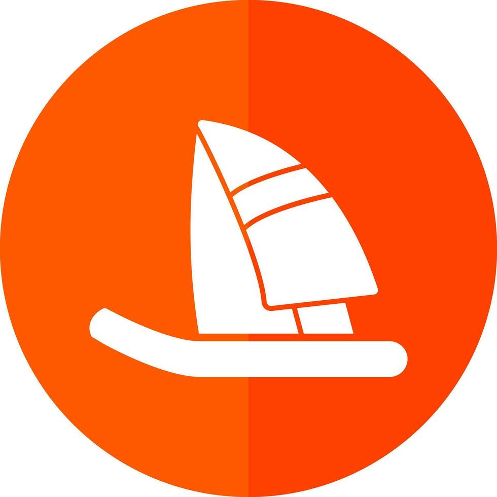 diseño de icono de vector de windsurf