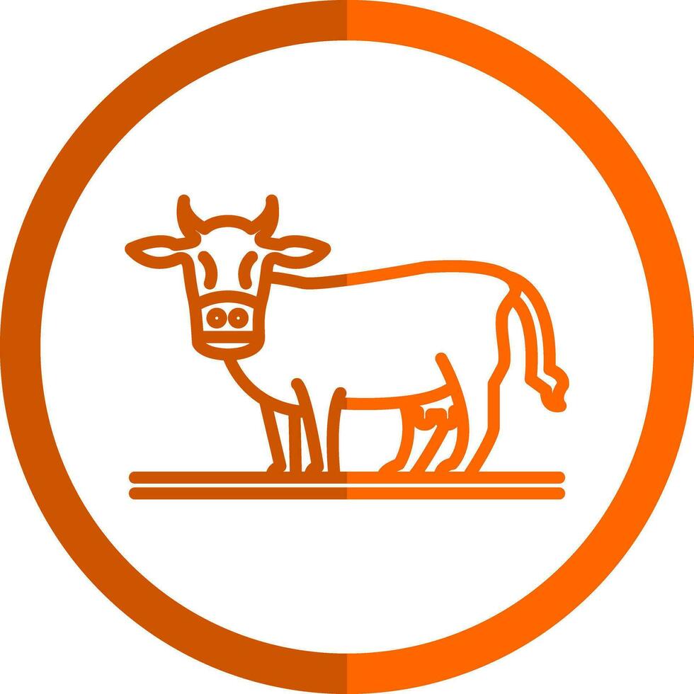 Cow Vector Icon Design