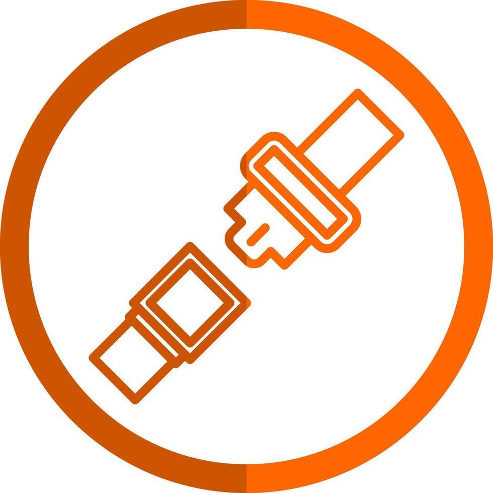 Seat belt Vector Icon Design