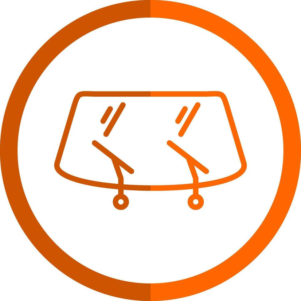 Windshield Vector Icon Design
