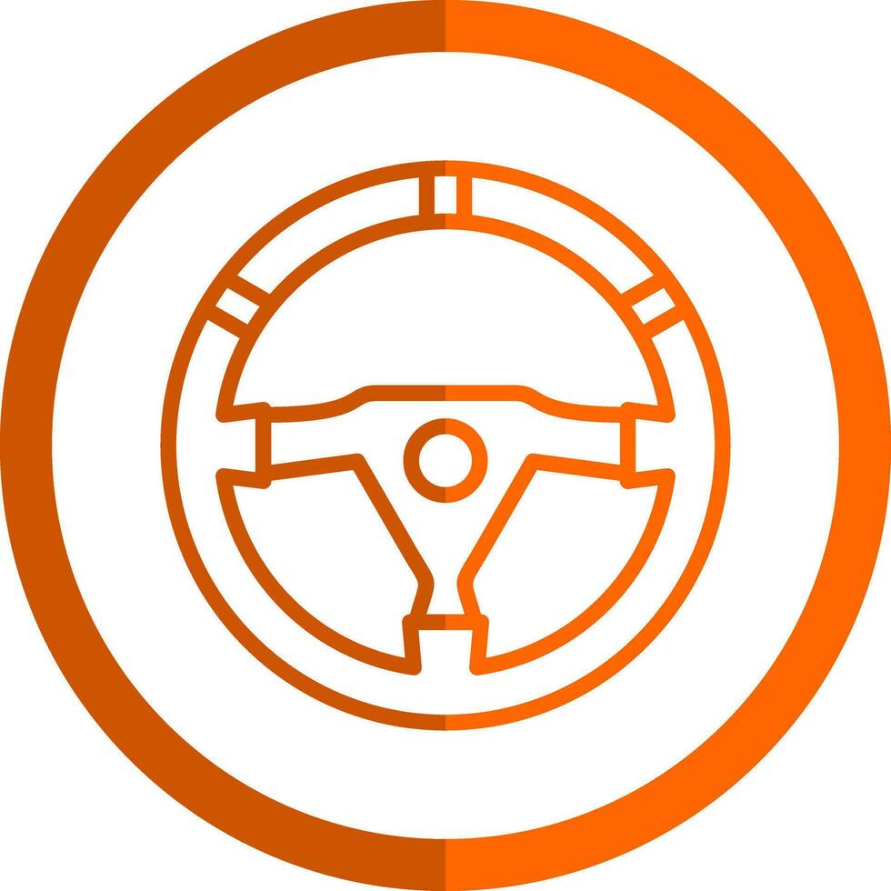 Steering wheel Vector Icon Design