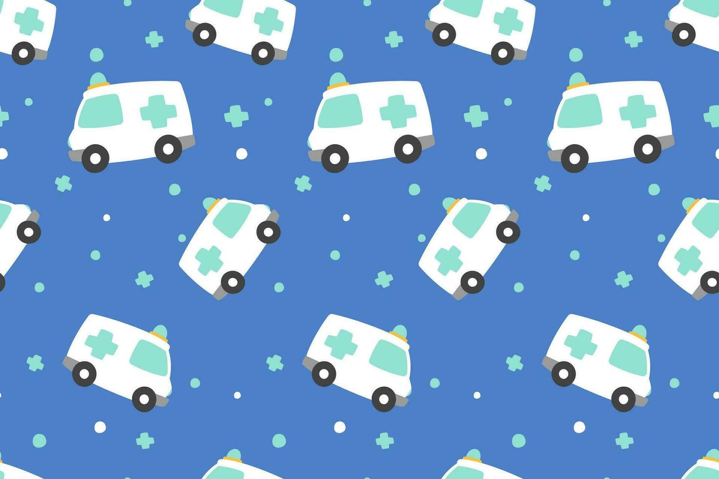 Cute Medical Seamless Pattern background for doctor, clinic or hospital vector