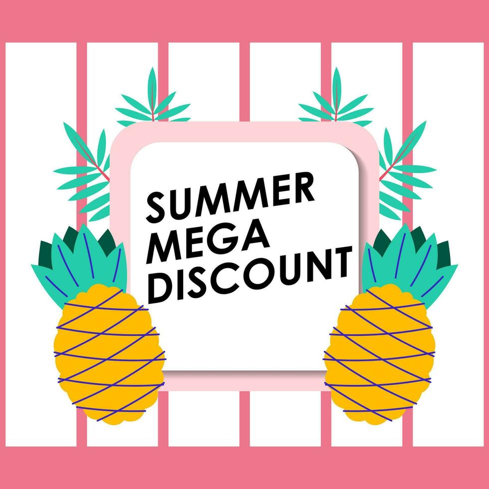 verano rebaja folleto descuento vector. especial precio oferta cupón para social medios de comunicación correo, promoción anuncio, compras volantes, vale, sitio web Campaña y publicidad vector