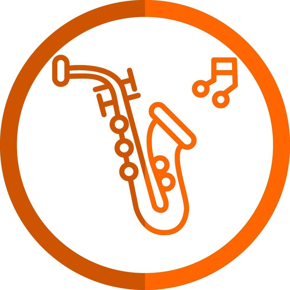 Saxophone Vector Icon Design