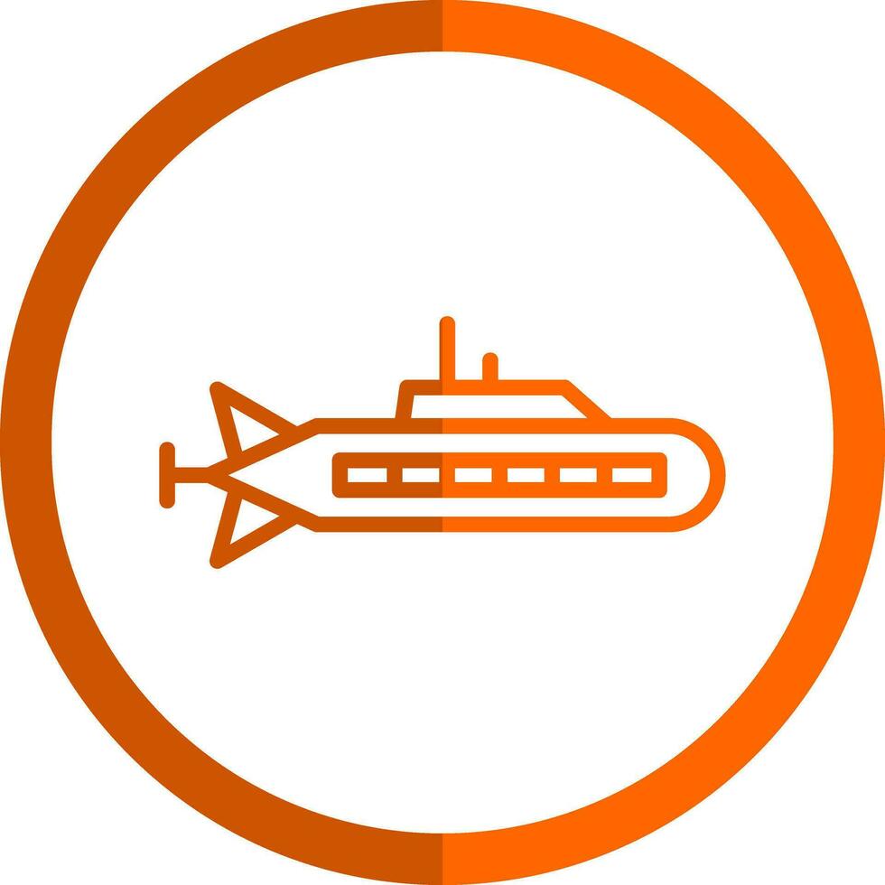 Submarine Vector Icon Design