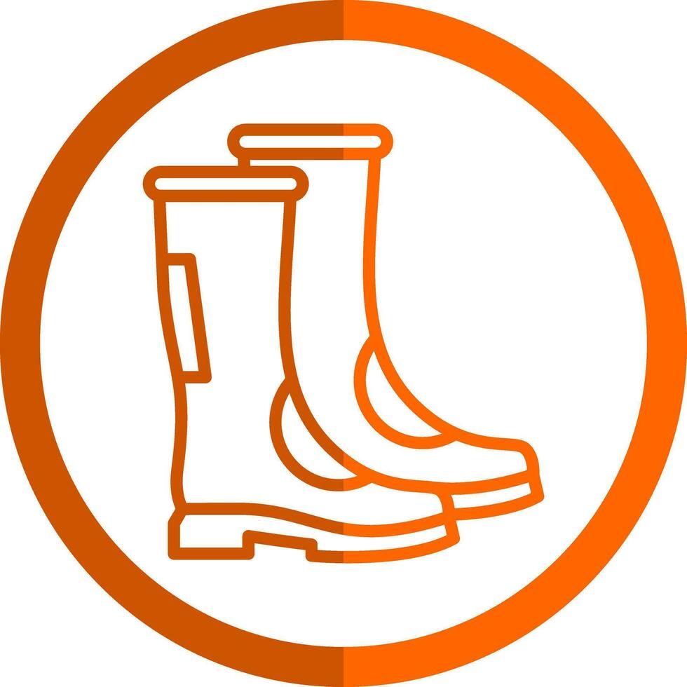 diseño de icono de vector de botas