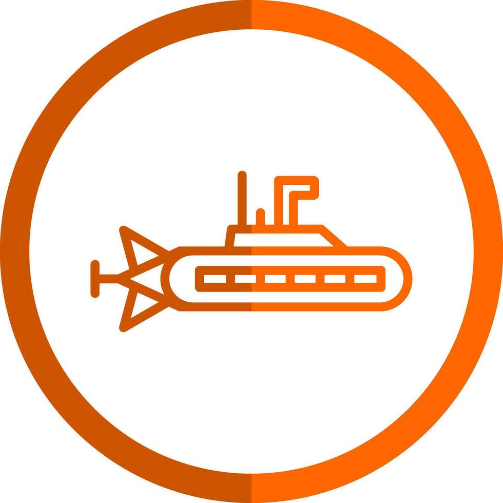 Submarine Vector Icon Design