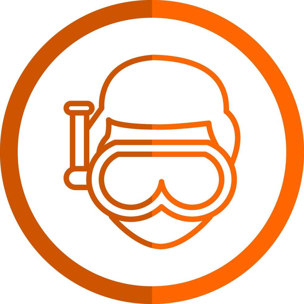 diseño de icono de vector de buceo